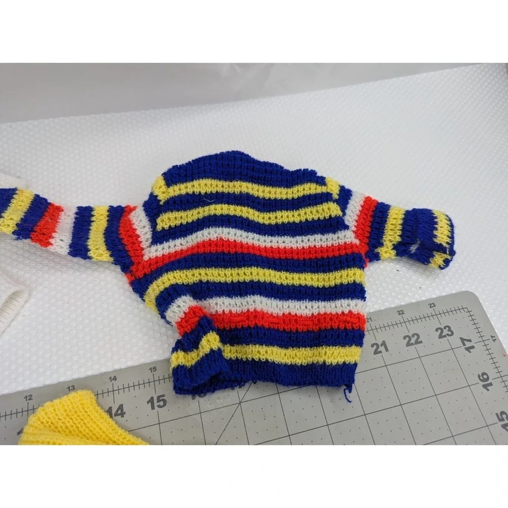 Knit‎ Doll Outfit Sweater Tights Booties Lot Vintage